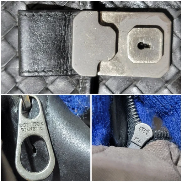 Authentic Bottega Veneta Envelope Briefcase Intrecciato Nappa BLACK - Picture 13 of 15